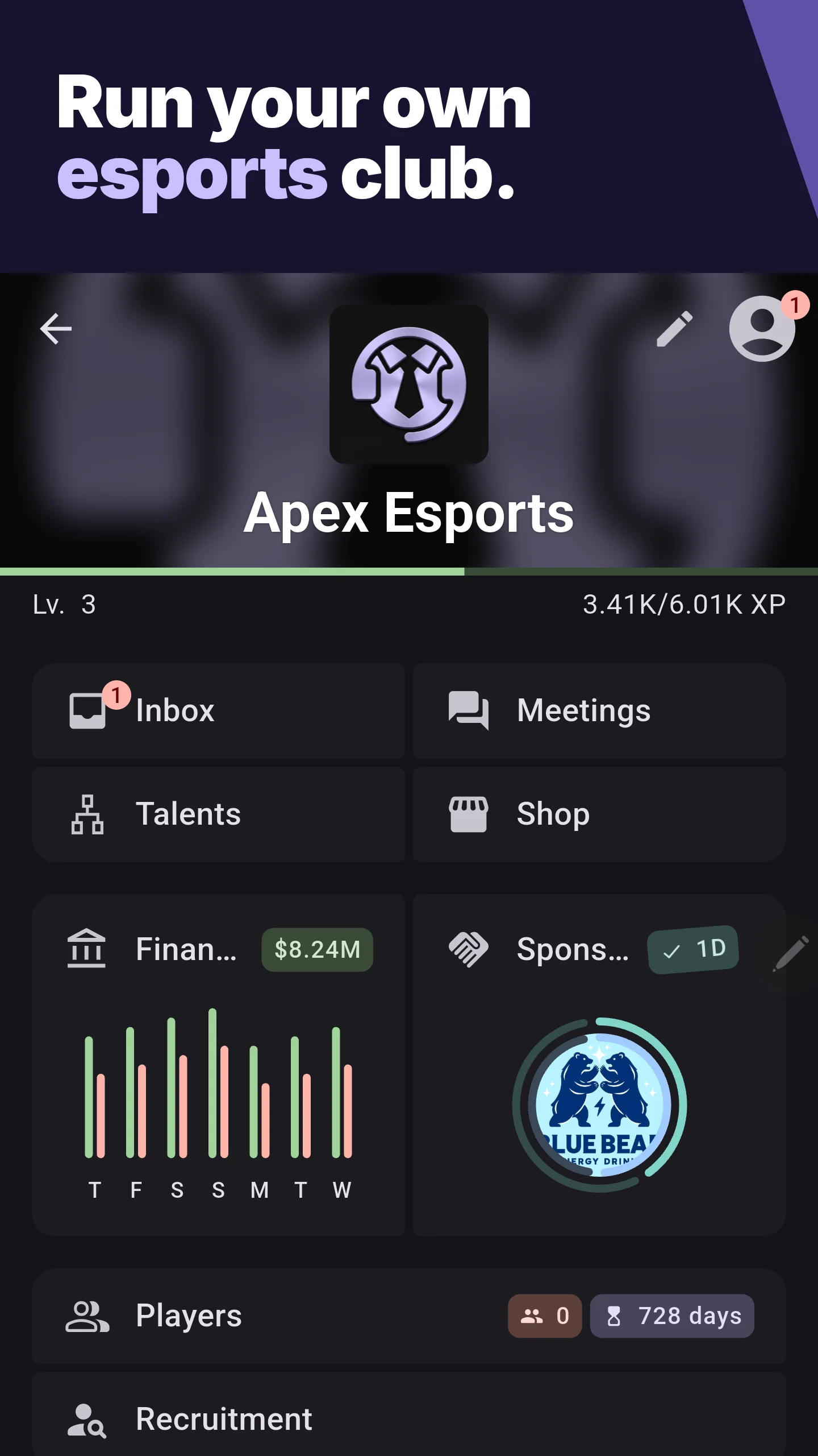 Run your own esports club.