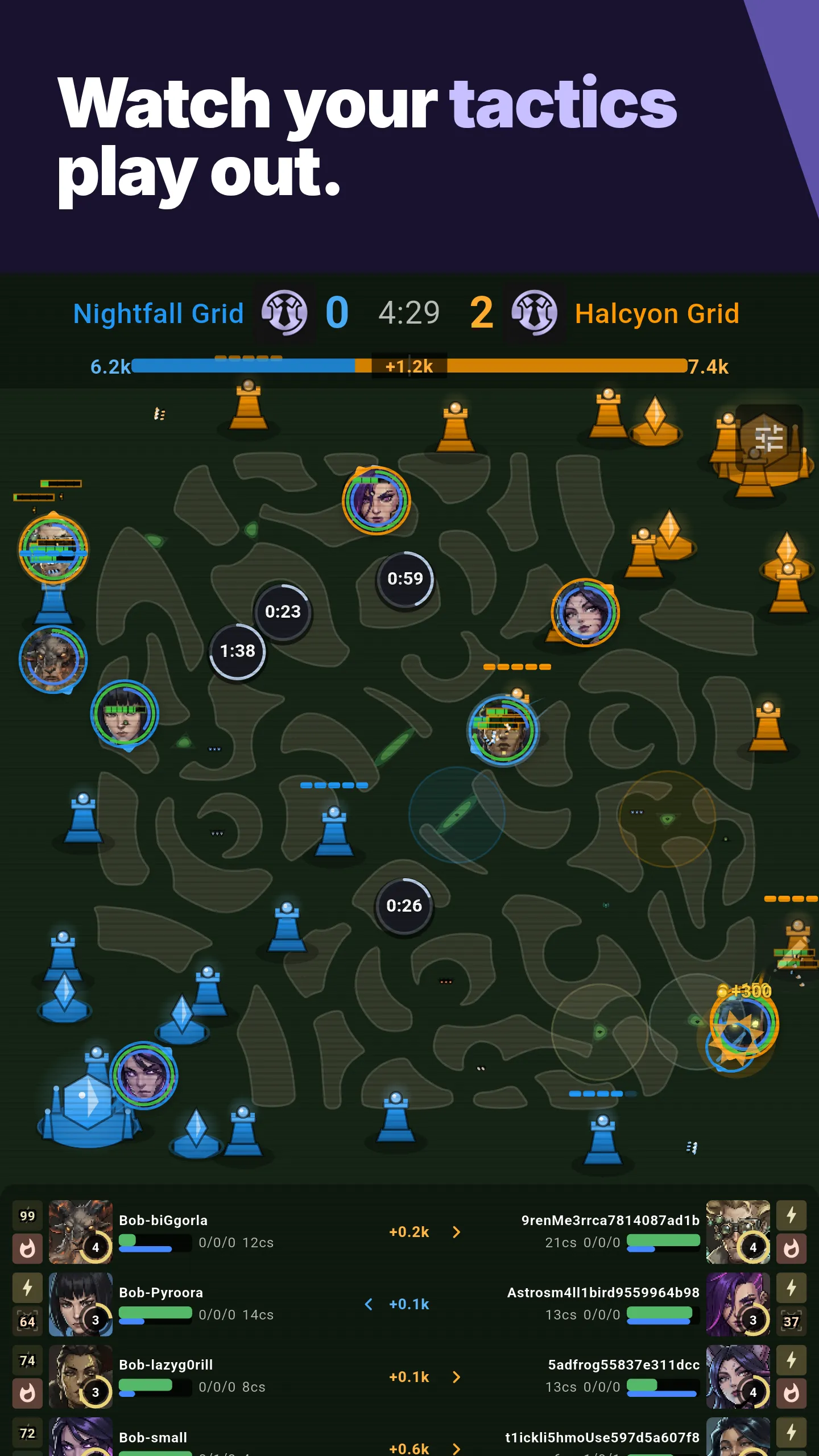 Watch your tactics play out.